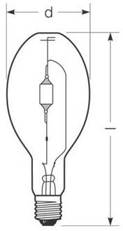 Radium Halogeen gasontladingslamp E40 444 W HRI-E NSC/S/F