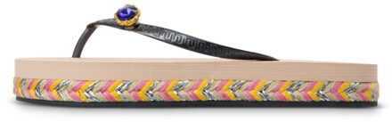 Raffia switch zand Beige - 35-36