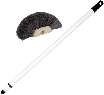 Ragebol met telescoopsteel - 80-130 cm - uitschuifbaar - spinnenrager