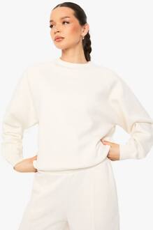 Raglan Naad Oversized Sweatshirt, Ecru - XL