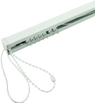 Rail Voor Verticale Lamellen 89mm Opening Zijkant Wit 240cm
