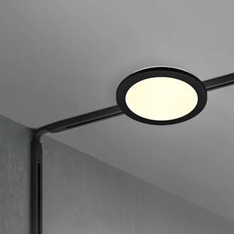 Railsetset DUOline Camillus zwart 3 m 6-lamps LED 2-fasen zwart mat