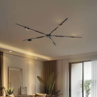 Railsysteem 48V Lumaro, 10 LED-strips, zwart, CCT