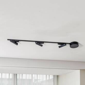 Railsysteem 48V Lumaro, 3 LED-strips, zwart, CCT