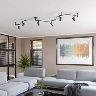 Railsystem Delila, zwart, flexibel gebruik zandzwart