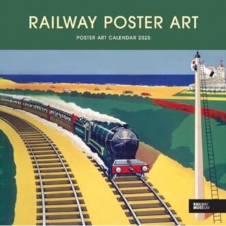 Railway Poster Art National Railway Museum Square Wall Calendar 2025 - Calendars, Carousel