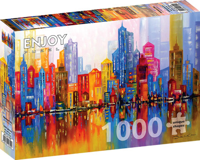 Rainbow City Puzzel (1000 stukjes)