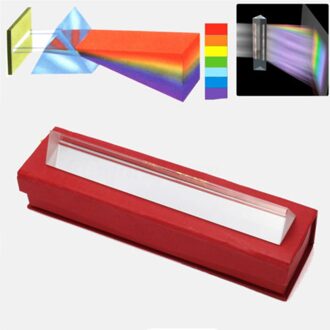 Rainbow Optische Glas Reflecterende Triple Prisma Natuurkunde Onderwijs Lichtspectrum Kleur Prism 50*30*30*30mm