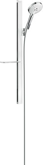 Raindance Select S doucheset 120 3jet met Unica'E glijstang 90 cm, wit/chroom Chroom/Wit