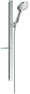 Raindance Select S glijstangset 90 cm - diameter handdouche 12 cm -  3 straalsoorten - chroom