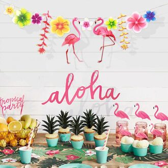 Rainforest Flamingo Wedding Party Thuis Deur Opknoping Ornamenten Muursticker Ornament Winkel Decor Props Lente Party Decor 1