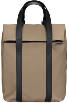 Rains 2 Way tote bag Backpack Mini W3 beige damestas - H 35,5 x B 25 x D 9 cm