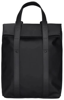 Rains 2 way tote rugtas mini w3 - maat One size Zwart