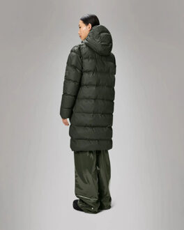 Rains Ata ange puffer jas w3t4 Groen - L