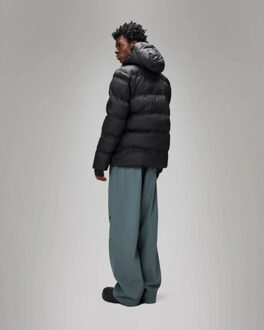 Rains Ata puffer jas w3t3 - maat L Zwart