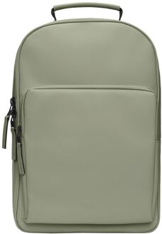 Rains Book Daypack Large W3 drift schooltas Groen - H 40 x B 27 x D 10 cm