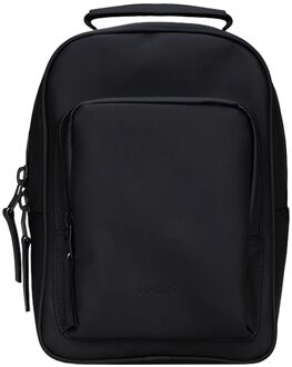 Rains Book Daypack Mini W3 black rugzak Zwart - H 30 x B 22 x D 9 cm