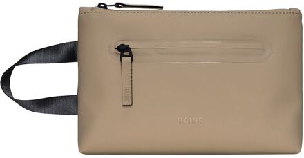 Rains Cosmetic Bag Zip W3 beige toilettas - H 17 x B 25 x D 8 cm