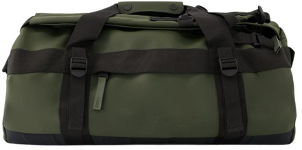 Rains Groene Waterdichte Duffel Tas voor Mannen Rains , Green , Heren - ONE Size