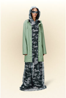 Rains Long jacket 12020 mineral Groen