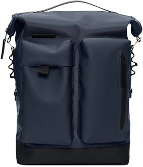 Rains Otaru laptop laptop rugzak W3 navy Blauw - H 42 x B 30 x D 13 cm