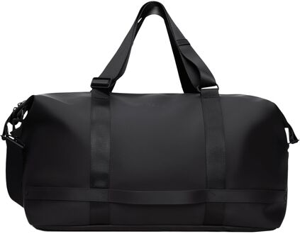 Rains OTG Weekend Bag W3 black handbagage Zwart - H 22 x B 50 x D 28 cm