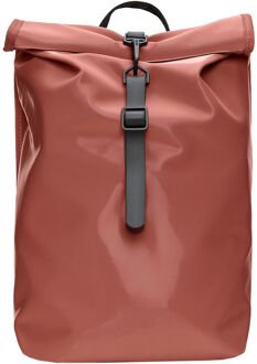 Rains Rolltop Rucksack Mini W3 honor Oranje - H 38 x B 28 x D 12 cm