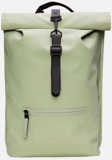 Rains Rolltop Rucksack W3 earth backpack Groen - H 48 x B 32 x D 11