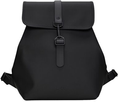 Rains Stijlvolle Bucket Backpack - Synthetisch - Zwart Rains , Black , Unisex - ONE Size
