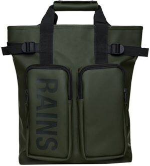 Rains Stijlvolle Rugzak Collectie Rains , Green , Unisex - ONE Size