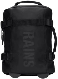 Rains Texel Cabin Bag Mini W3 black weekendtas handbagage Zwart - H 45 x B 31 x D 20 cm