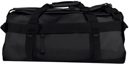 Rains Texel Duffel Bag Small W3 black weekendtas handbagage Zwart - H 28 x B 55 x D 28 cm