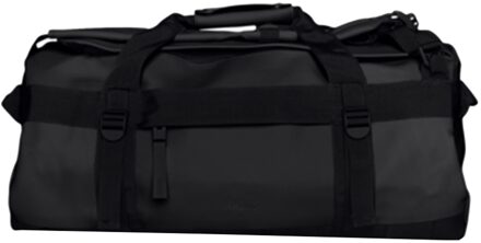 Rains Texel Duffel Bag Small W3 black Weekendtas Zwart - H 28 x B 55 x D 28