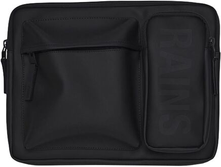 Rains Texel laptophoes 14 inch black Zwart