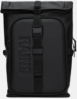 Rains Texel Moulded rugzak 16 inch black Zwart - No Size