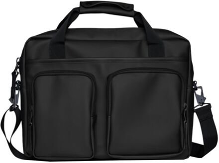 Rains Texel Tech Bag W3 black schoudertas heren Zwart - H 30 x B 38 x D 9 cm