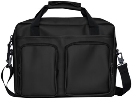 Rains Texel Tech Bag W3 black Zwart - H 30 x B 38 x D 9