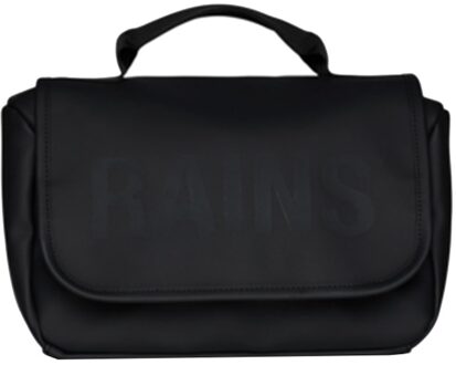 Rains Texel Wash Bag W1 black Zwart - H 16 x B 27 x D 12