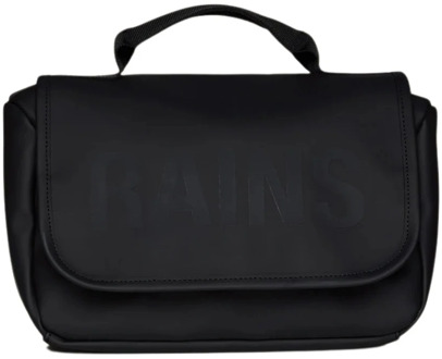 Rains Texel Wash Bag Zwart Rains , Black , Unisex - ONE Size