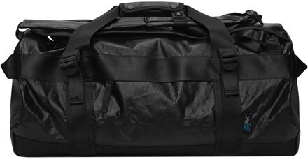 Rains TexXel Handbagage Reistas - met afneembare schouderbanden - 28x54x28 cm - jet black weekendtas Zwart - H 28 x B 55 x D 28 cm