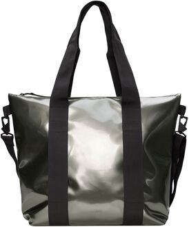 Rains Tote Bag Mini W3 raven damestas Zilver - H 36 x B 35 x D 13 cm