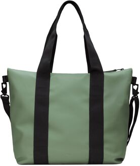 Rains Tote Bag Mini W3 well damestas Groen - H 36 x B 35 x D 13 cm