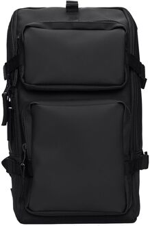 Rains Trail Cargo Backpack W3 black Zwart - H 45 x B 26 x D 12 cm
