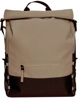 Rains Trail Mountaineer Rolltop W3 beige rugzak - H 56 x B 32 x D 13 cm