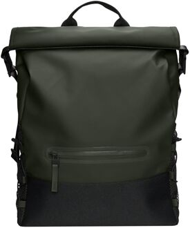 Rains Trail Mountaineer Rolltop W3 green rugzak Groen - H 56 x B 32 x D 13 cm