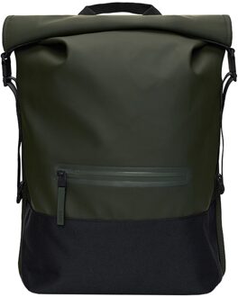 Rains Trail Rolltop Backpack W3 green Groen - H 47 x B 36 x D 13