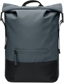 Rains Trail Rolltop Backpack W3 lagoon Blauw - H 47 x B 36 x D 13 cm