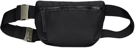 Rains Valera Bum Bag Micro black damestas heuptas Zwart - H 16 x B 18 x D 5 cm