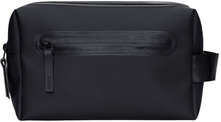 Rains Wash Bag Zip W3 black toilettas Zwart - H 16 x B 25 x D 12 cm