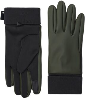 Rains Waterdichte Stof Touchscreen Handschoenen Rains , Green , Unisex - L,M